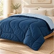 BSB HOME Microfibre All Season/AC/Summer Solid Reversible Double Bed Comforter Blanket | Blanket | Dohar | Duvets – (220 GSM, Aqua and Blue)