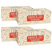 BREEZE BRE036 Kitchen Towel Extra Multipurpose Use Tissue Paper Made of Natural Fibers Soft & Highly Absorbent (Pack of 4, White, Rectangular box)