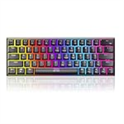 Ant Esports MK1200 Mini Wired Mechanical Gaming Keyboard with RGB Backlit Lighting and 60% Compact Form Factor – Red Switch