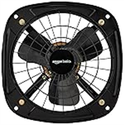 Amazon Basics High Speed Exhaust Fan I 3 Heavy Duty Blades | Rust Resistant Body | RPM 2600 | 9 inch/225mm Sweep Length (Black)