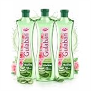 Dabur Gulabari Premium Rose Water with Aloe Vera – 1200 ml (400ml x 3) | Upto 8 HR Skin Hydration | Cleanses, Tones and Moisturises Skin | For All Skin Types