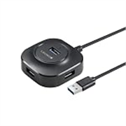 ZEBRONICS 400HB USB HUB, 4 Ports, USB 3.0, Transfer Speeds Upto 5 Gbps, Compact Design, LED Indicator, Multi OS Compatible, Micro USB (for Additional Power), Plug and Play