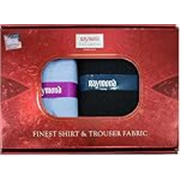 Raymond Fabrics Pant Shirt Fabric Solid Combo Box ( Blue Pant-Shirt, Unstitched, Free Size)