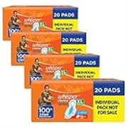 Whisper Choice Ultra Sanitary Pads,80 Xl Pads,Upto 100% Stain Protection All Day,Thin Pads With Magic Gel That Locks Liquid,Super Fast Absorption,Longer Length For Better Coverage,Disposable Wrapper