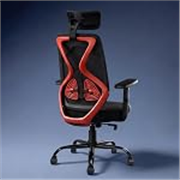 CELLBELL C190 Berlin Office Chair, High Back Mesh Ergonomic Home Office Desk Chair (Red – Black)