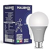 Halonix 10W Motion Sensor Led bulb | Color-6500K White | Auto on- Auto Off light | Motion sensor light | Pack of 1 | b22d