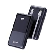 pTron Dynamo Power 20000mAh 22.5W Super Fast Charging, USB Type-C Input Power Bank with Quick Charge & 20W Power Delivery, Built-in Charging Cables, 4 Outputs, Type-C Input/Output Port (Black)