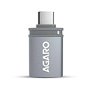 AGARO Blaze USB 3.0 to Type C OTG Adapter, Compatible with Thunderbolt to USB Adapter, Laptops Including MacBook Pro, Air and All Type-C Devices, Portable and High-Speed Data Transfer