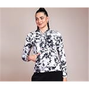 POPWINGS Women Casual Azure Blue Floral Print Hooded Pocket Sweatshirt | Printed Sweatshirts | Women Sweatshirts | Winter Wear Sweatshirts Sweatshirts | Trendy Sweatshirts