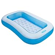 Intex Soft Inflatable Rectangular Swimming Pool-(Multi Color)