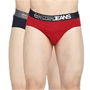 Underjeans Men’s Cotton Blend Regular Fit Solid Brief