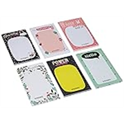Solimo To Do List Planner – 6.5” x 3.5”, 50 Sheets Easy Tear Off Notepads, for Grocery, Shopping, Reminders, Checklist, Set of 6