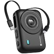 Portronics Power Shutter 20000mAh 15W Magnetic Wireless Fast Charging Powerbank with in-Built Type C & 8 Pin Cable, 22.5W Type C PD Output, Type C Bidirectional Port, LED Display (Black)