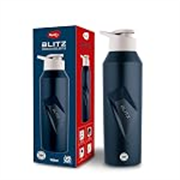 Pigeon Blitz Stainless Steel Water Bottle With Sipper Cap | Eco friendly | BPA Free | Water Bottle for Office, Gym, School, Yoga, Trekking, Adults & Kids| 975 ML, Blue