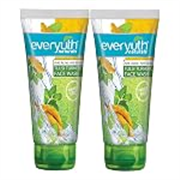 Everyuth Naturals Anti Acne,Anti Marks Tulsi Turmeric Face Wash|Gentle Exfoliation & Blemish Control|Paraben free|For Oily,Dry,Normal,Combination & Sensitive Skin|100% Soap Free – 150 g (Pack of 2)