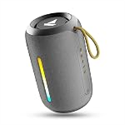 boAt Stone 352 Pro/Stone 358 Pro w/ 14W Signature Sound, Up to 12 Hours Playback, RGB LEDs, TWS Feature, Built-in Mic, BTv5.3, Free Music Streaming on JioSaavn Bluetooth Speaker (Groovy Grey)