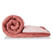 BSB HOME 220 GSM Solid Plain Reversible Summer Microfiber AC Comforter/Duvet| All Season Single Size 3 Layered Quilted Blanket for Single Bed (220 cm x 152 cm, Candy Pink)