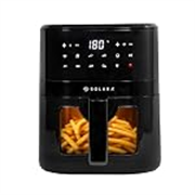 SOLARA Air Fryer For Home 4.5L with See Through Window, 10 Preset menus, 360° High Speed Air Circulation for Fry, Grill, Roast & Bake,Uses upto 90% less fat, 1500 Watts, Digital Touch Control, Black