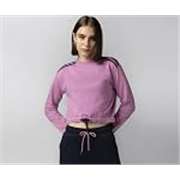 FYLTR Women’s Terry Crop Top – Full Sleeve | Elasticated Waist & Cuff | Boxy Fit | Stripe Detailing | Tops for Women Western | Women t Shirt