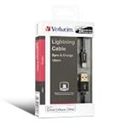 Verbatim 120 cm Step-up Lightning cable Black (Lightning 8-pin devices); 42.2 Inch