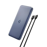 Spigen ArcPack 10000mAh Power Bank, PD3.0, Fast Charging, 22.5W Max Output, 2 Type-C Ports, 1 USB-A Port – (ABS+PC, Navy Blue)