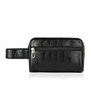 Lifelong Toiletry Bag for Men & Women | Vegan Leather Travel Pouch | Shaving Kit, Grooming & Makeup Organizer | Toiletry Bag for Travel, Gym, Daily Use, Cosmetics, Toiletries & Essentials (Black)