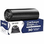 OFIXO – Premium Garbage Bag – Medium Size -19X21 Inches – Pack of 1 (30 Bags) for Dustbin/Trash | Black