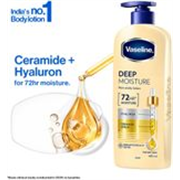 Vaseline Deep Moisture Body Lotion | For Cushion Soft Skin| With Ceramides Hyaluron (400 ml)