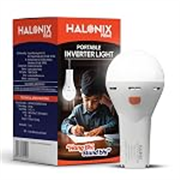 Halonix 5W Portable LED Torch + Bulb 2-In-1 Emergency Hanging Lantern,Rechargeable Emergency Light With Type C Charging,Portable LED Light,4 Hours Battery Backup,Cool Day Light,Pack Of 1,White