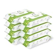 Mama Bear Cleansing Baby Wipes With Lid | 576 Wipes | 72 Wipes x 8 Packs | Dermatologically Tested | With Aloe Vera & Vitamin E | Alcohol-free | Paraben-free | Water-Based Formulation
