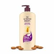 Bajaj Almond Drops Nourishing Body Lotion With Almond Butter | 72 Hr Moisture Retention | Enhances Skin Glow | Improves Skin Barrier | For All Skin Types | 600 ML