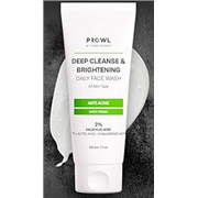 PROWL by Tiger Shroff Facewash 2% Salicylic Acid | Anti Acne For Dry Combination Oily & Acne Prone Man Skin Care with 1% Lactic Acid, Hyaluronic Acid | Exfoliating Brightening Face Wash For Men | 50ml