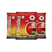 Vedaka Extra Strong Tea Powder 1.5Kg | Kadak Chai | Bold & Aromatic | Black Tea | 500G Pack Of 3