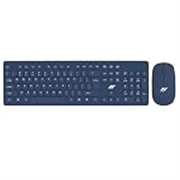 Ant Value FKBRI05 Wireless Keyboard Mouse Combo – 2.4Ghz Aesthetic Quiet Keyboard and Mouse Wireless – 104 Keys Full Size Ultra-Thin Keyboard for Laptop, Computer, PC, Notebook, Windows, Mac OS (Blue)