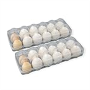 Arto 12 Grid Egg Box Egg Refrigerator Tray, Stackable Plastic Egg Containers for Fridge Kitchen (Multicolor)