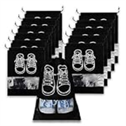 Shoe Bag for Travel & Storage|Water-Resistant Shoe Organizer for Men & Women|Foldable Shoe Cover for Luggage & Closet |Travel Accessories for Footwear Protection (Black, Pack of – 12)