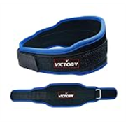 VICTORY Vision 6-Inche Unisex Weightlifting Gym Belt Ultra-Light Foam Core for Fitness Workout, Double Belt, Reinforced Stitching for Durability, Hook & Loop Closure (S (Fits 24-28 inches))
