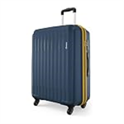 Safari Genius Alley 75cm Large Size Check-in Trolley Bag Hard Case Polypropylene, 4 Spinner Wheels, 360 Degree Wheeling Luggage, Travel Bag, Suitcase for Travel, Trolley Bags for Travel, Navy