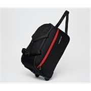 Lavie Sport Polyester Lino M Large Size 63 Cms Duffle Wheeler Bag | 2 Wheel Duffle Bag | Duffle Bag with Adjustable Handle, 28 Cm, Black