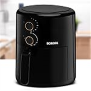 Borosil Best 3.5 L Air Fryer | 4 in 1 Function with QuickFry Technology, Auto Off Function | Air Fryer for Bake, Grill, Roast, Reheat etc. | 90% Less Oil | 2 Year Warranty | Black