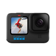 GoPro Hero 10 Waterproof with Front LCD and Touch Rear Screens, 5.3K60 Ultra HD Video, 1080p Live Streaming, Webcam, Stabilization Sports and Action Camera (Black, 23 MP)