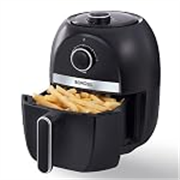 Borosil Best 2.8 L Air Fryer | 4 in 1 Function with QuickFry Technology, Auto Off Function | Air Fryer for Bake, Grill, Roast, Reheat etc. | 90% Less Oil | 2 Year Warranty | Black