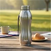 Clazkit Platina Pro Classic Stainless Steel Water Bottle 1000ml |ISI Certified|Leakproof, Rust-Free, BPA-Free, Durable for College, Fridge, Sports, Gym, Yoga & Office – Easy to Clean & Reusable