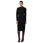 ATHENA LIFESTYLE Black Solid Ribbed Bodycon Dress