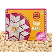 GO DESi Premium Kaju Katli – 180 grams | 61% Cashews | More Cashews, Less Sugar | Sweets |