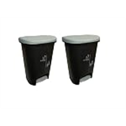 Cello Plastic Step-On Pedal Garbage Dustbin (50 L, grey-grey)