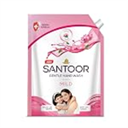 Santoor Mild Gentle Hand Wash 1200ml with Goodness of Lotus & Tulsi| Rich Lathering Formula with Anti-Bacterial Properties| Soft on Hands| Soothes & Hydrates Skin