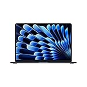 Apple 2026 MacBook Air 15″ Laptop with M5 chip: AI and Apple Intelligence, 38.91 cm (15.3″) Liquid Retina Display, 16GB Unified Memory, 1TB SSD Storage, 12MP Center Stage Camera, Touch ID; Midnight