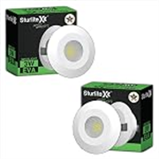 Sturlite Eva 3W LED Spotlight| 36mm-Cutout & Compact Design Ceiling Ligh| CRI Tech with High Voltage Protection Downlight – Pack of 1 (Green, Pack of 2)