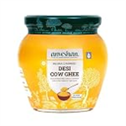 Anveshan A2 Cow Ghee 500ML | Desi Ghee in Glass Jar | Bilona Method | Grass-Fed | Curd-Churned | Cultured Ghee | Pure, Natural, Healthy | Keto-Friendly | Lab Tested